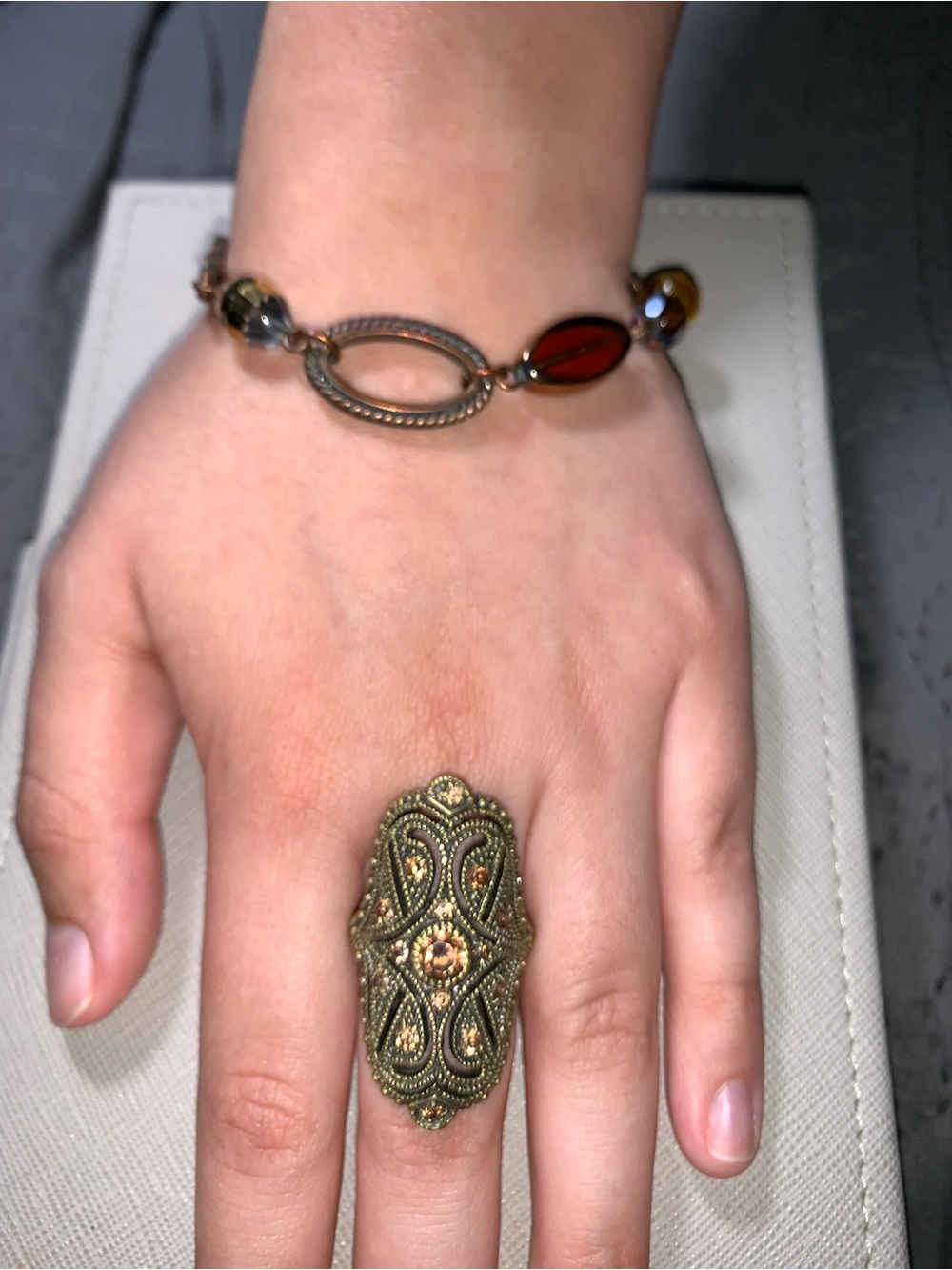 Park lane antique gold & Isabella ring